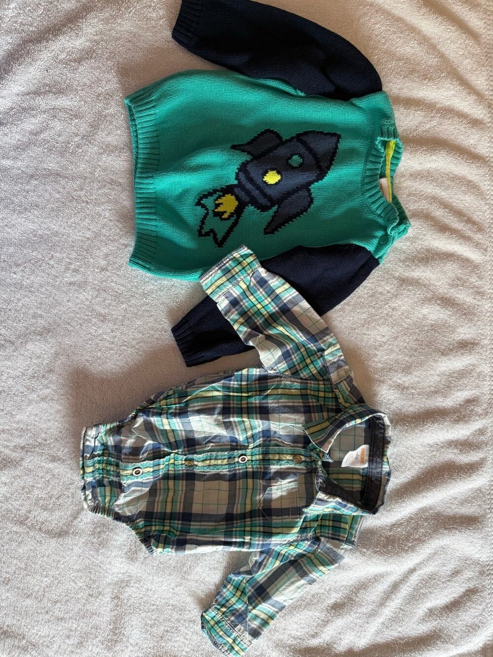 Gymboree Rocket Shirt and Sweater Set